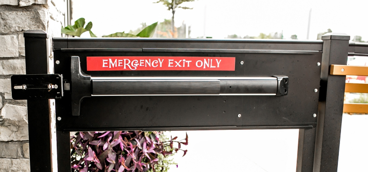 emergency push bar installation in Santee